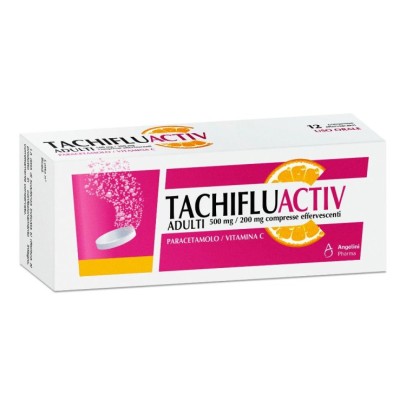 TACHIFLUACTIV INFLUENZA E RAFFREDDORE*10 cpr eff 500 mg + 60mg TACHIFLUACTIV INFLUENZA E RAFFREDDORE*10 cpr eff 500 mg + 60mg