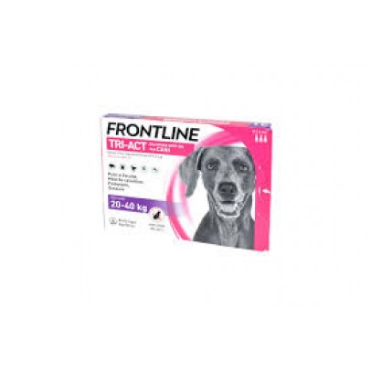 FRONTLINE TRI-ACT*spot-on soluz 3 pipette 4 ml 274,4 mg + 2.019,2 mg cani da 20 a 40 Kg