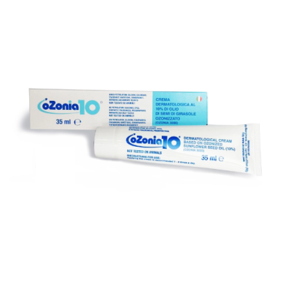 OZONIA 10 Crema dermatologica all'olio di semi di girasole ozonizzato (Ozonia 3000) OZONIA 10 Crema dermatologica all'olio di semi di girasole ozonizzato (Ozonia 3000)