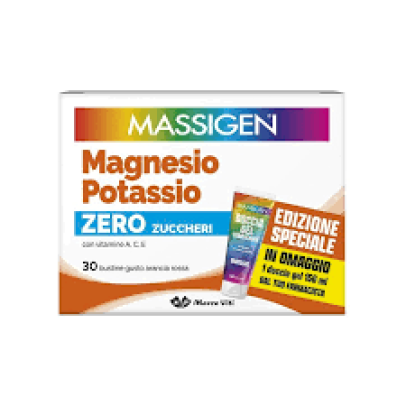 MASSIGEN MAGNESIO POTASSIO SENZA ZUCCHERO 30 BUSTINE EDIZIONE SPECIALE 2025