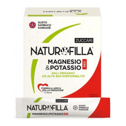 NATUROFILLA MAGNESIO & POTASSIO RED GUSTO SAMBUCO-KARKADE' 28 STICK PACK NATUROFILLA MAGNESIO & POTASSIO RED GUSTO SAMBUCO-KARKADE' 28 STICK PACK