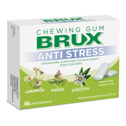 BRUX ANTISTRESS CHEWING GUM 18 GOMME BRUX ANTISTRESS CHEWING GUM 18 GOMME