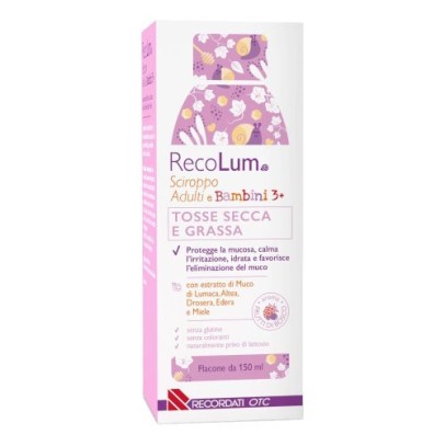 RECOLUM SCIROPPO TOSSE ADULTI-BAMBINI 150 ML RECOLUM SCIROPPO TOSSE ADULTI-BAMBINI 150 ML
