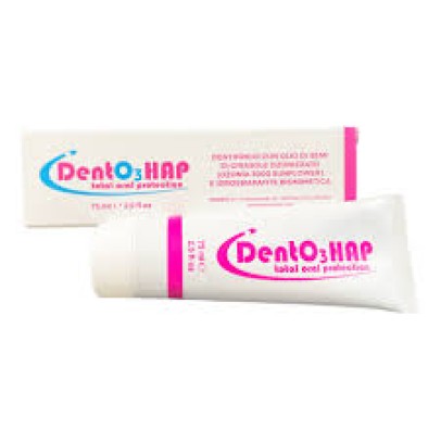 DentO3 HAP Dentifricio al 2% di Olio di Semi di Girasole Ozonizzato (Ozonia 3000) e Idrossiapatite Biomimetica DentO3 HAP Dentifricio al 2% di Olio di Semi di Girasole Ozonizzato (Ozonia 3000) e Idrossiapatite Biomimetica