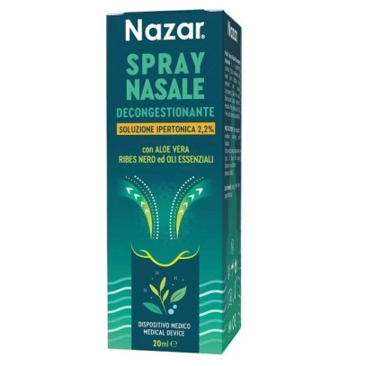 NAZAR SPRAY NASALE DECONGESTIONANTE SOLUZIONE IPERTONICA 2,2% 20 ML