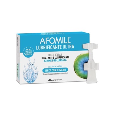 AFOMILL LUBRIFICANTE ULTRA GOCCE OCULARI 10 FLACONCINI 0,5 ML