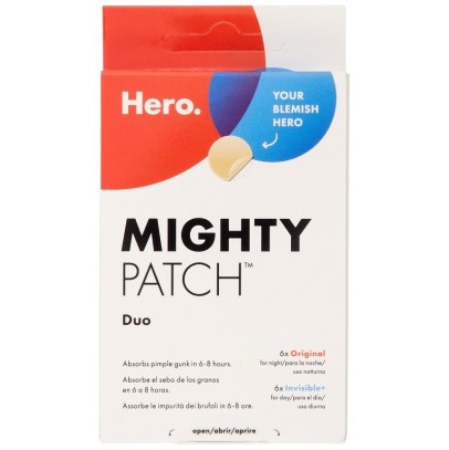CEROTTO IDROCOLLOIDALE ANTIACNE HERO MIGHTY PATCH DUO ORIGINAL 6 PEZZI + INVISIBLE 6 PEZZI