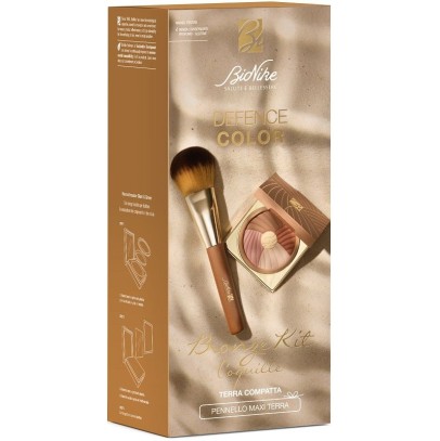 DEFENCE COLOR BRONZE KIT 2025 TERRA COMPATTA 211 COQUILLE +PENNELLO MAXI TERRA DEFENCE COLOR BRONZE KIT 2025 TERRA COMPATTA 211 COQUILLE +PENNELLO MAXI TERRA