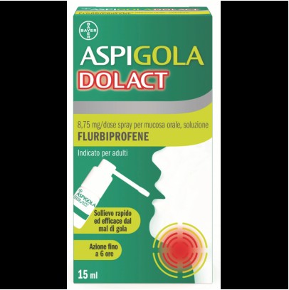 ASPIGOLADOLACT*spray mucosa orale 15 ml 8,75 mg/dose