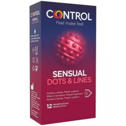 CONTROL SENSUAL DOTS&LINES 6 PEZZI