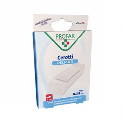 CEROTTO TESSUTO NON TESSUTO DELICATO SUPER 8X3,8 CM 10 PEZZIPROFAR