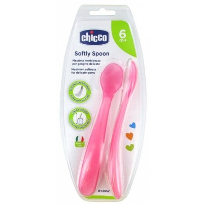 CHICCO CUCCHIAIO SILICONE FEMMINILE BI PACK 6M+