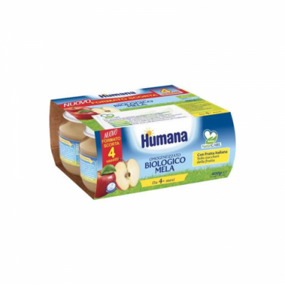 HUMANA OMOGENEIZZATO FRUTTA BIO 4 X 100 G