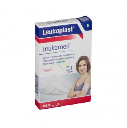 LEUKOMED SORBACT MEDICAZIONE 5X7,2 CM 5 PEZZI