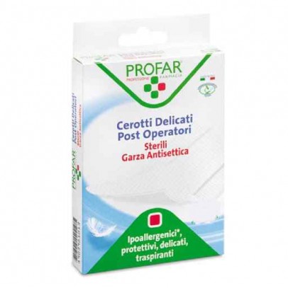 MEDICAZIONE POST OPERATORIA STERILE GARZA ANTIADERENTE 10X20CM 4 PEZZI PROFAR