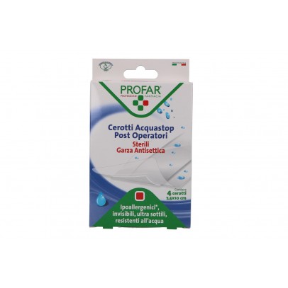 MEDICAZIONE POST OPERATORIA STERILE GARZA ANTIADERENTE 7,5X10 CM 4 PEZZI PROFAR