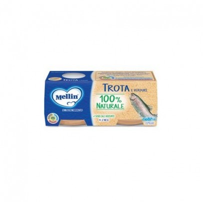 MELLIN OMOGENEIZZATO DI TROTA E VERDURE 4 X 80 G