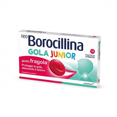 NEOBOROCILLINA GOLA JUNIOR 15 PASTIGLIE FRAGOLA