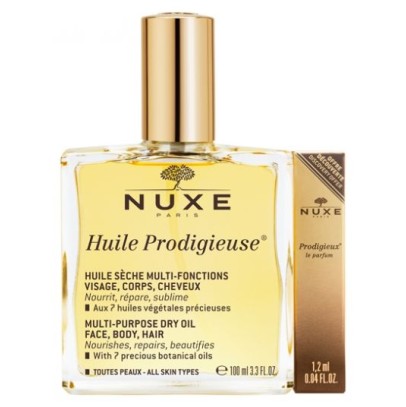 NUXE HUILE PRODIGIEUSE OLIO SECCO + PRODIGIEUX LE PARFUM 1,2ML 100 ML