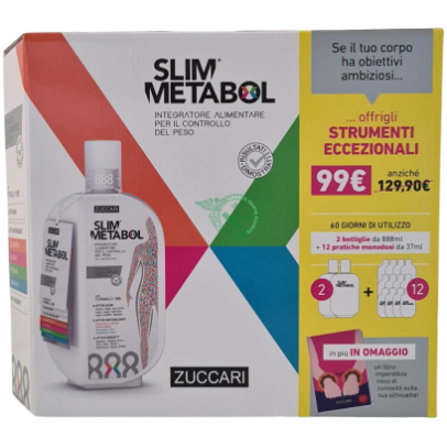 SLIMMETABOL VALIGETTA PROMO 2 FLACONI + 12 BUSTE SLIMMETABOL VALIGETTA PROMO 2 FLACONI + 12 BUSTE
