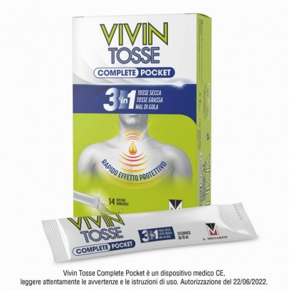 VIVIN TOSSE POCKET 14 STICK PACK SCIROPPO 10 ML