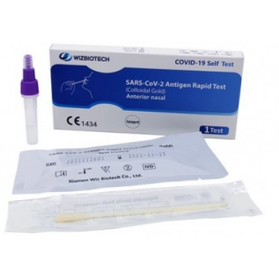 TEST ANTIGENICO RAPIDO COVID-19 AUTODIAGNOSTICO DETERMINAZIONE QUALITATIVA ANTIGENI SARS-COV-2 IN TAMPONI NASALI MEDIANTE IMMUNOCROMATOGRAFIA