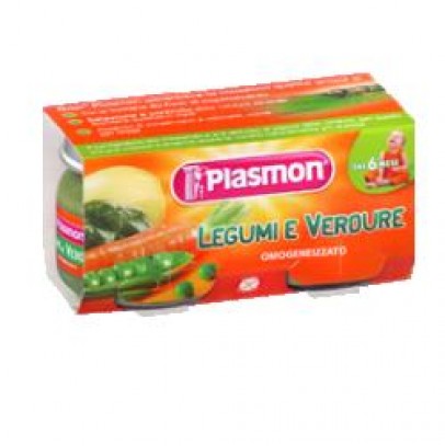 PLASMON OMOGENEIZZATO VERDURE LEGUMI 80 G X 2 PEZZI