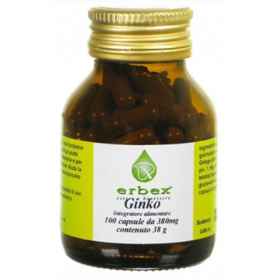 GINKGO BILOBA 100CPS 380MG ERBEX