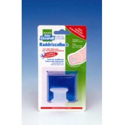 RADDRIZZA ALLUCE IN GEL DI SILICONE BIANCO SEMITRASPARENTE SREGAMENTO FRA IL PRIMO E IL SECONDO DITO IGIENEPIEDE 1 PEZZO