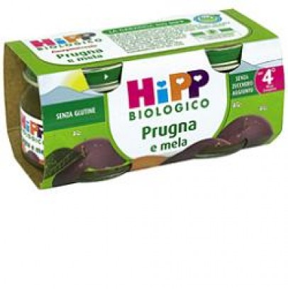 HIPP BIO OMOGENEIZZATO PRUGNA MELA 100% 2X80 G