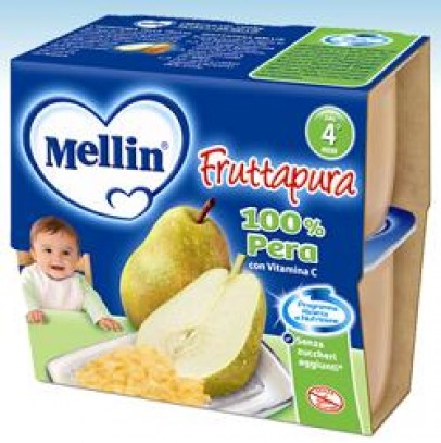 MELLIN FRUTTA PURA PERA 100 G 4 PEZZI