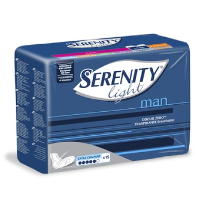 PANNOLINO SERENITY LIGHT MAN EXTRA COMFORT 15 PEZZI PANNOLINO SERENITY LIGHT MAN EXTRA COMFORT 15 PEZZI