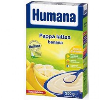 HUMANA PAPPA LATTEA BANANA SENZA GLUTINE 250G