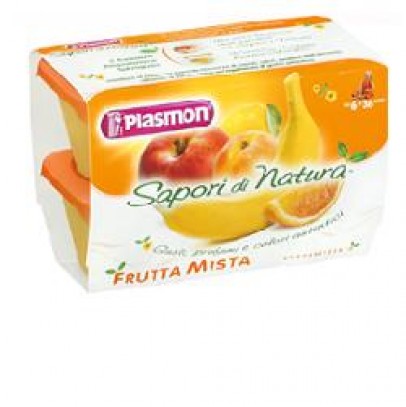 PLASMON SAPORI DI NATURA OMOGENEIZZATO FRUTTA MISTA 100 G X4 PEZZI