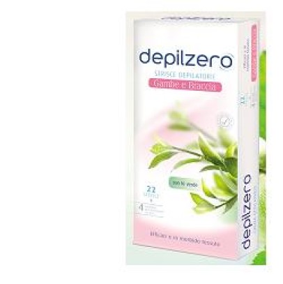 DEPILZERO STRISCE GAMBE E BRACCIA 22 PEZZI