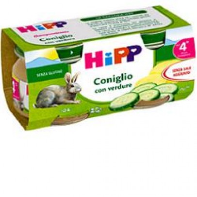 HIPP OMOGENEIZZATO CONIGLIO 80 G 2 PEZZI