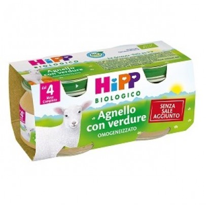 HIPP BIOLOGICO OMOGENEIZZATO AGNELLO 80 G 2 PEZZI