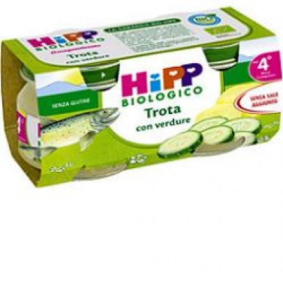 HIPP BIO OMOGENEIZZATO TROTA VERDURE 80 G 2 PEZZI