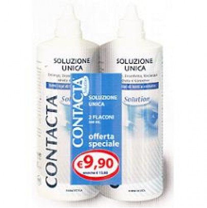 SOLUZIONE PER LENTI A CONTATTO CONTACTA 2 PEZZI 360 ML