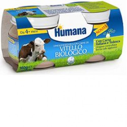 HUMANA OMOGENEIZZATO VITELLO BIO 2 VASETTI 80 G