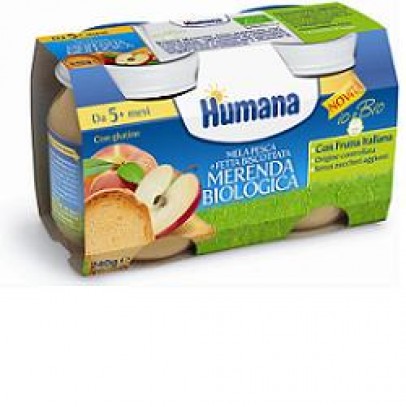 HUMANA MERENDA MELA/PESCA/FETTA BISCOTTATA BIO 240 G