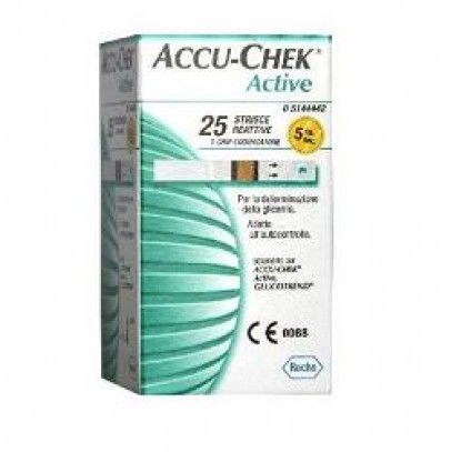 STRISCE MISURAZIONE GLICEMIA ACCU-CHEK ACTIVE MIC RETAIL 25PEZZI