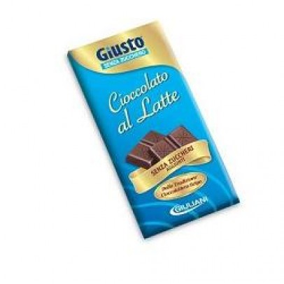 GIUSTO SENZA ZUCCHERO TAVOLETTE CACAO LATTE 85 G