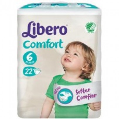 LIBERO COMFORT 6 PANNOLINO PER BAMBINO TAGLIA 13-20 KG 22 PEZZI