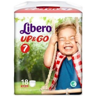 LIBERO UP&GO PANNOLINO PER BAMBINO TAGLIA 7 4X18 PEZZI