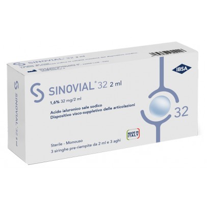 SIRINGA INTRA-ARTICOLARE SINOVIAL FORTE ACIDO IALURONICO 1,6% 2 ML 3 PEZZI