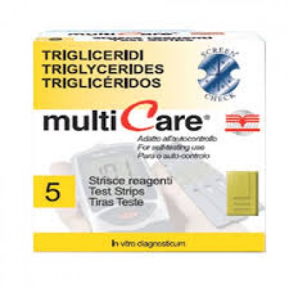 TEST MULTICARE TRIGLICERIDI IN STRISCE CHIP 5 PEZZI