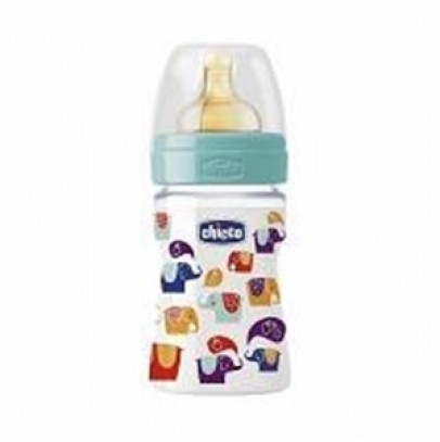 CHICCO BIBERON 150ML PP DECO2 TETTARELLA IN CAUCCIU'