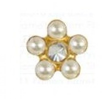 INVERNESS ORECCHINI FIORE PERLE/CRYSTAL PLACCATI ORO R931C