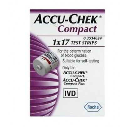 STRISCE MISURAZIONE GLICEMIA ACCU-CHEK COMPACT PLASMA 17 PEZZI